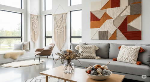 Usando fios de malha para decorar seu imóvel